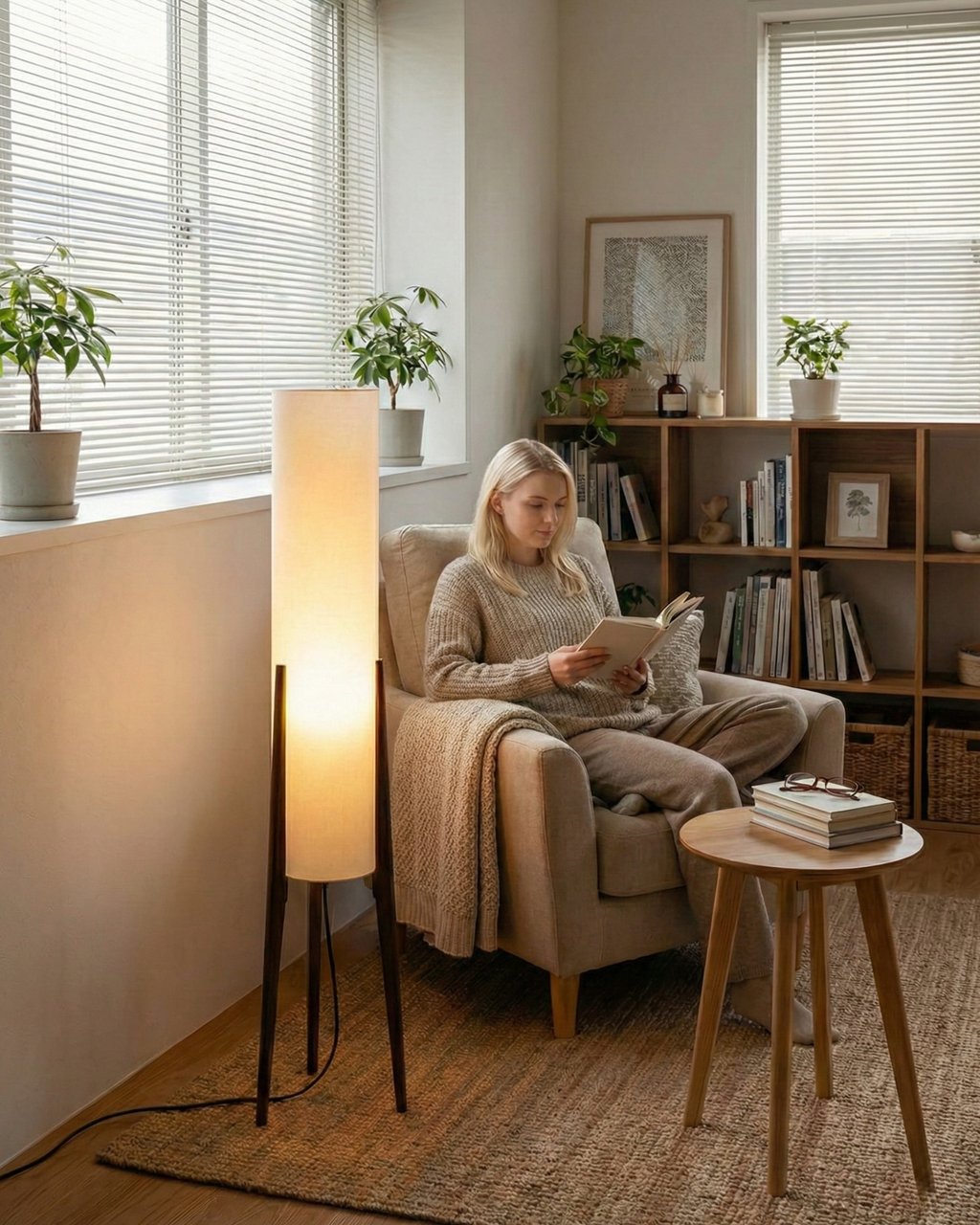 Lampadaire Bois – MEVA